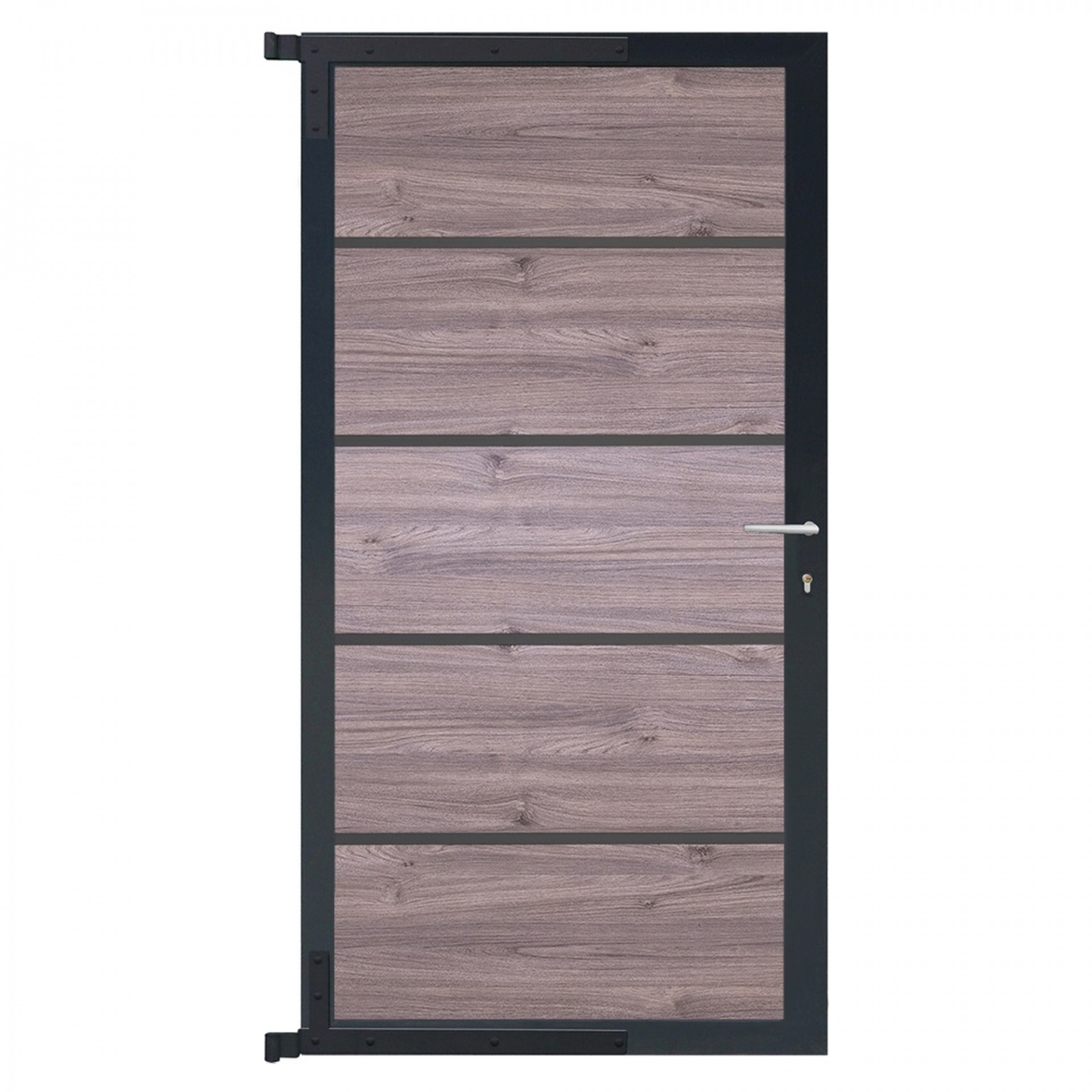 FARÖ-Tor-Komplettset, 90 x 173 cm, Esche-grau/anthrazit