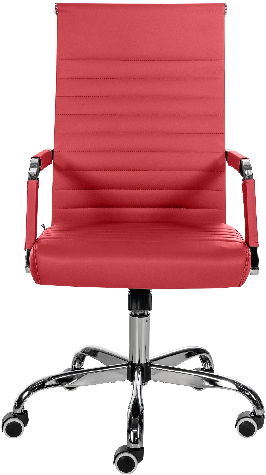 Bürostuhl Amadora Kunstleder, rot