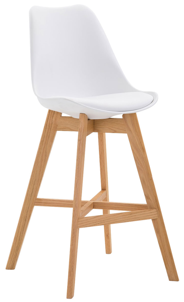 2er Set Barhocker Cannes Kunststoff natura, weiß