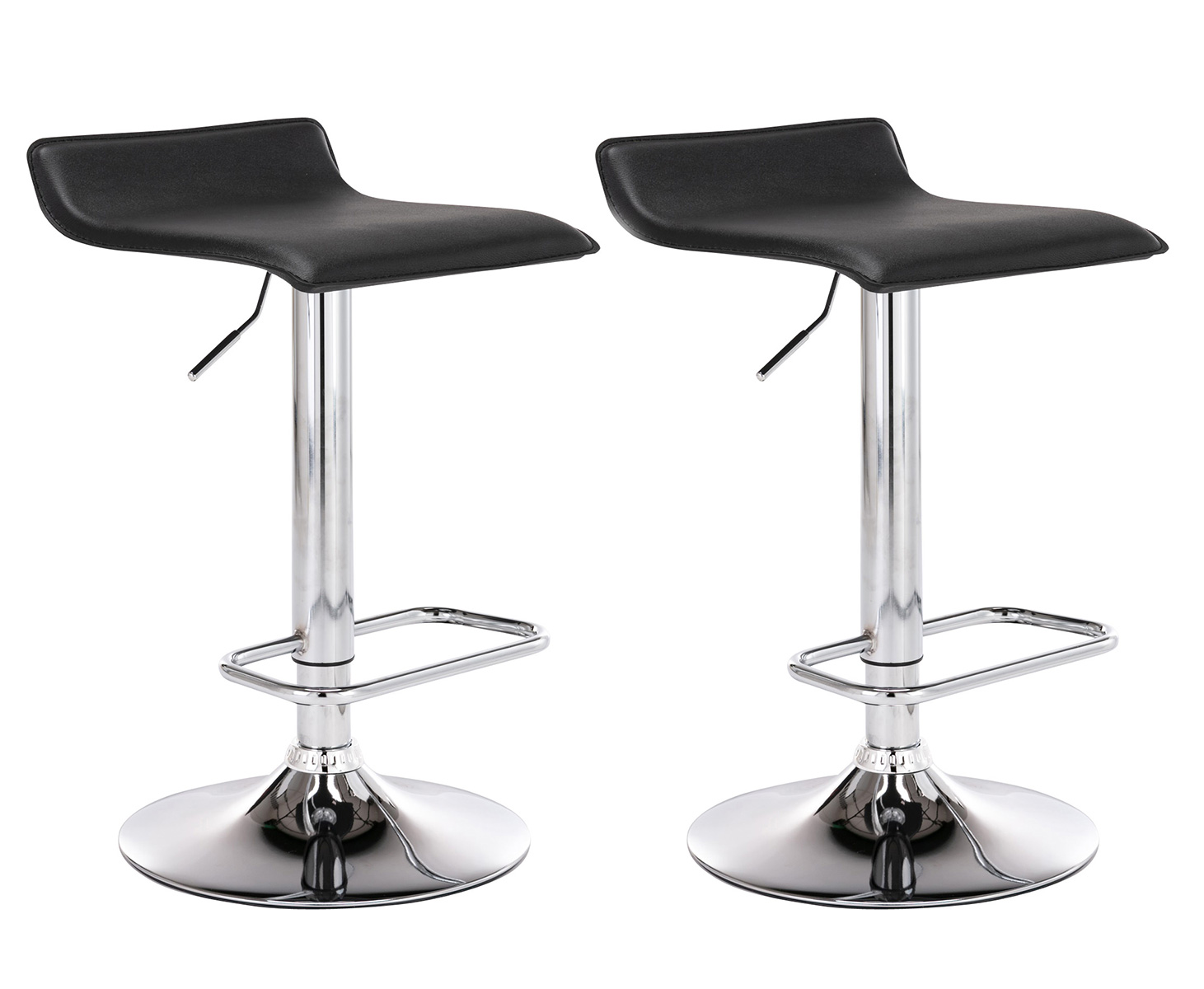 2er Set Barhocker Dyn, schwarz