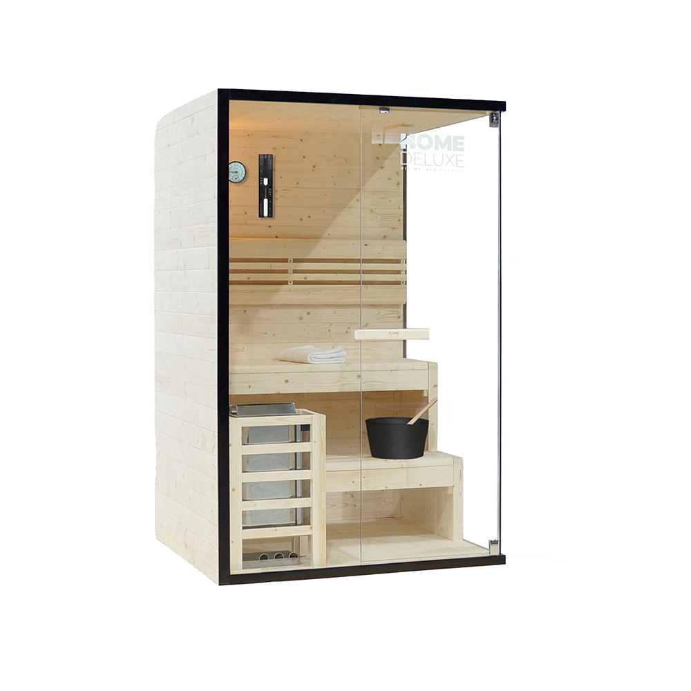 Traditionelle Sauna SHADOW M - 120 x 120 cm für 2 Personen