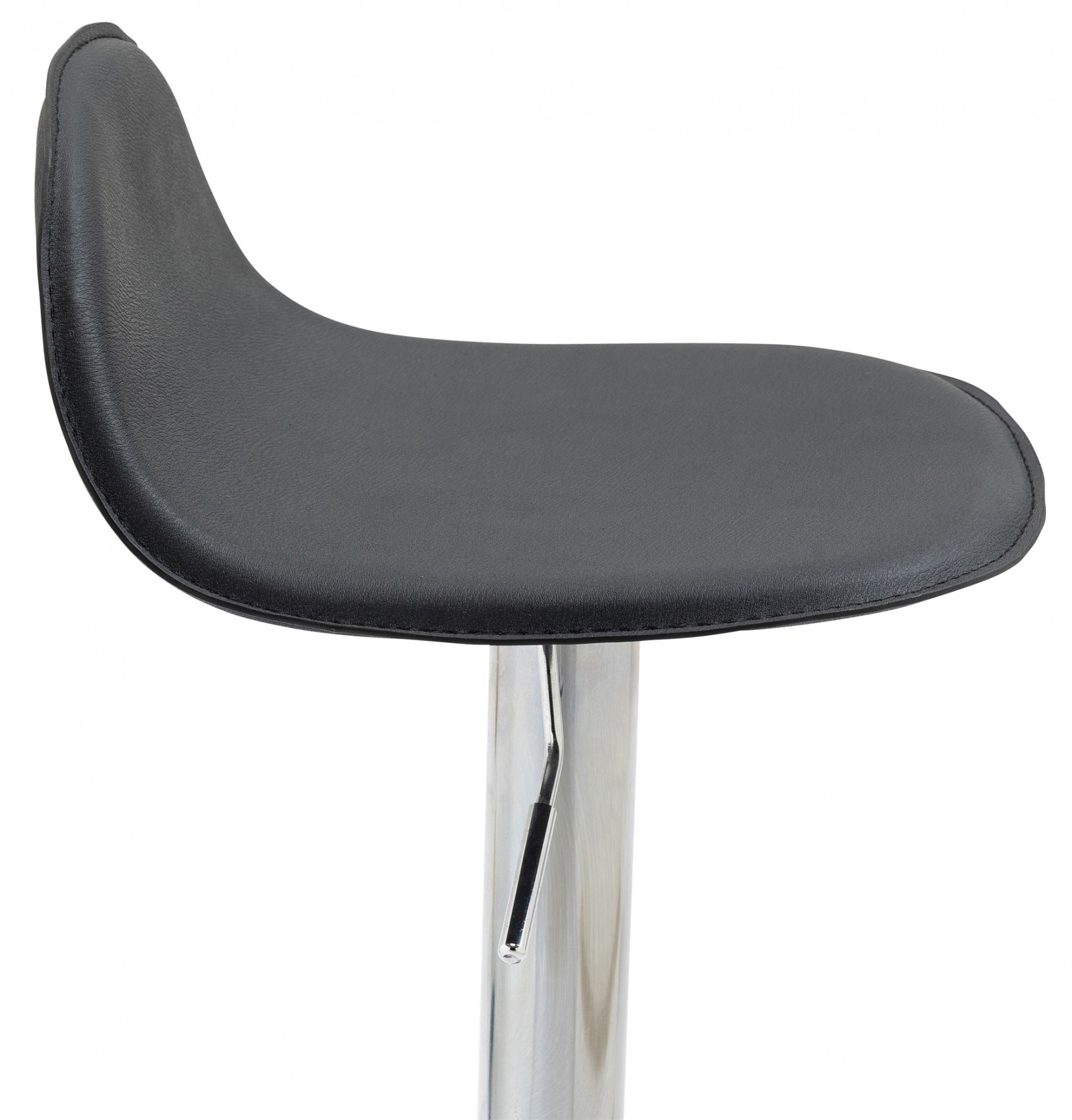 2er Set Barhocker Lana V2 Chrom, schwarz