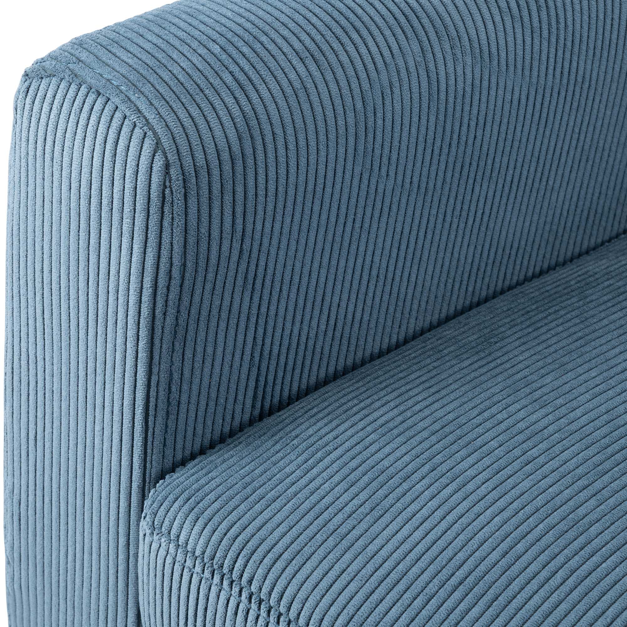 Sessel Kioni Cord, blau