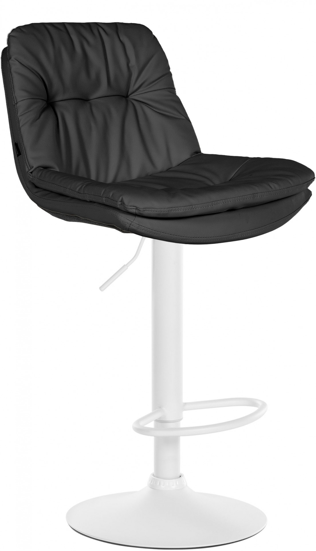 Barhocker Laurel Kunstleder weiß, schwarz