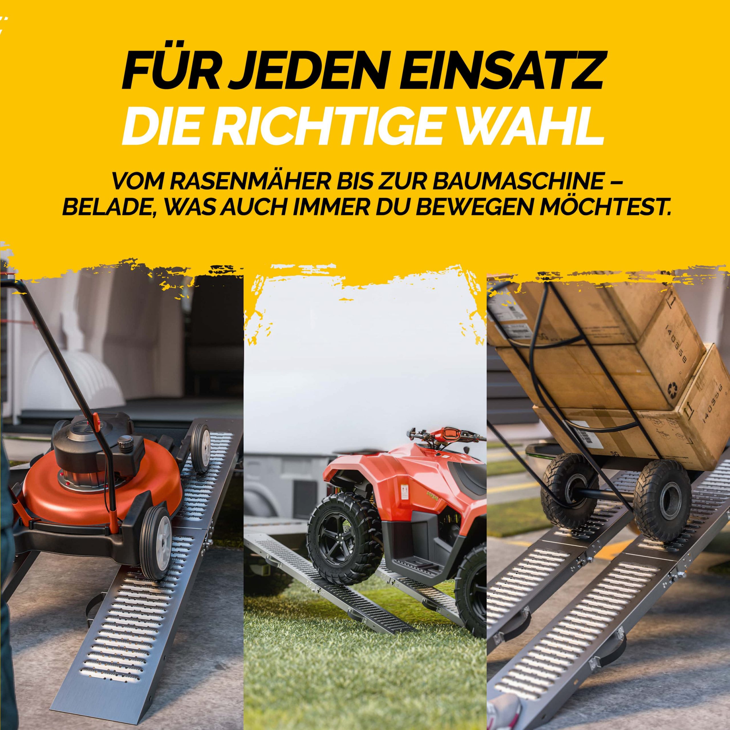 Auffahrrampe 2er-Set 400kg klappbar