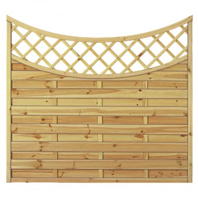 Maxi-Doppelbogen-2 180 x 160/140 cm, Rahmen 45/45 mm, kdi grün, Lamellen geriffelt & geschraubt