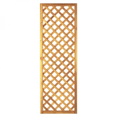 Diagonal-Rankzaun 60 x 180 cm, MW 6 x 6 cm, Rahmen 45/45 mm, kdi grün, Leisten 12 x 30 mm, genagelt