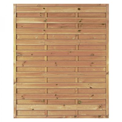 Maxi-Massiv-Zaun 150 x 180 cm, Rahmen 45/45 mm, kdi grün, Lamellen geriffelt & geschraubt