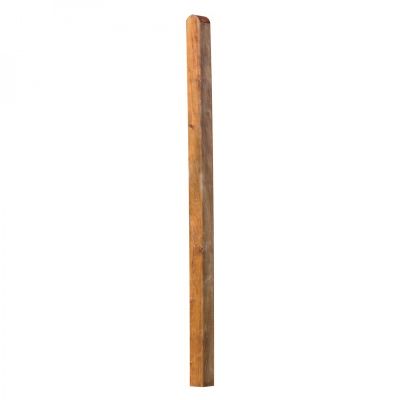 Pfosten BRAUN Kopf gerundet, 9 x 9 x 165 cm, kdi-braun, allseitig glatt