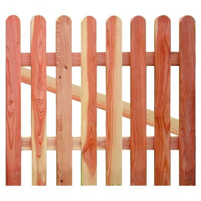 ANHOLT-Serie Vorgartentür Lärche, 100 x 80 cm, Latten 18/88 mm, Riegel 24/68 mm