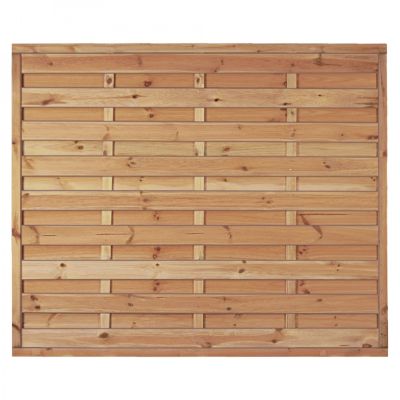 Maxi-Massiv-Zaun 180 x 150 cm, Rahmen 45/45 mm, kdi grün, Lamellen geriffelt & geschraubt