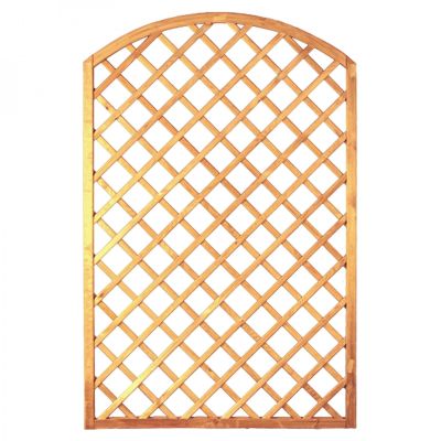 Bogen-Rankzaun-Serie 120 x 180/160 cm, MW 10 x 10 cm, Rahmen 45/45 mm, kdi grün, Leisten 12 x 30 mm, genagelt