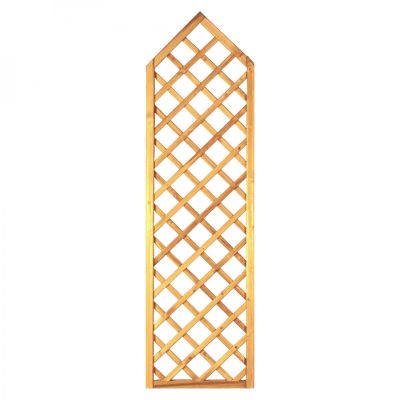 Gotik-Ranki spitz 60 x 210/ 180 cm, MW 10 x 10 cm, Rahmen 45/45 mm, kdi grün, Leisten 12 x 30 mm, genagelt