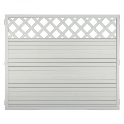 LIGHTLINE KS-Zaun Ranki, 180 x 150 cm, Füllung weiß / Rahmen weiß