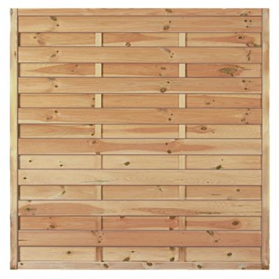 Maxi-Massiv-Zaun 150 x 150 cm, Rahmen 45/45 mm, kdi grün, Lamellen geriffelt & geschraubt