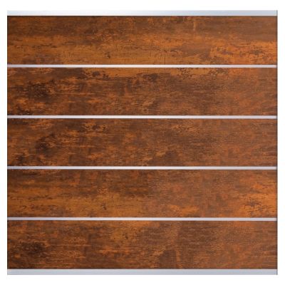 FARÖ-Serie HPL-Steckzaunsystem, 1792 x 1775 mm, Zaunset DEKO-ROST, 5 Zaunlamellen