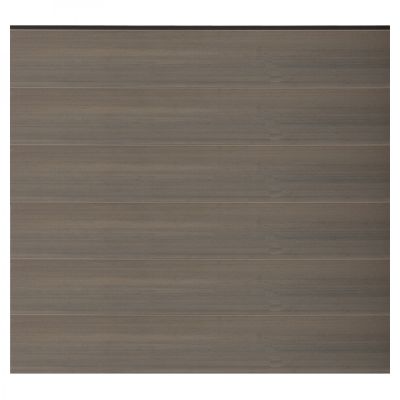 ELZE-Serie Zaunset, WPC-Steckzaunsystem, 1790 x 1760 mm, GRAU-coextrudiert, 6 Zaunlamellen