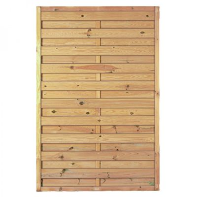 Maxi-Massiv-Zaun 120 x 180 cm, Rahmen 45/45 mm, kdi grün, Lamellen geriffelt & geschraubt