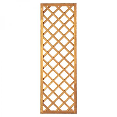 Diagonal-Rankzaun 60 x 180 cm, MW 10 x 10 cm, Rahmen 45/45 mm, kdi grün, Leisten 12 x 30 mm, genagelt