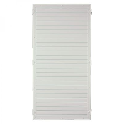 LIGHTLINE KS-Zaunelement, 90 x 180 cm, Füllung weiß / Rahmen weiß