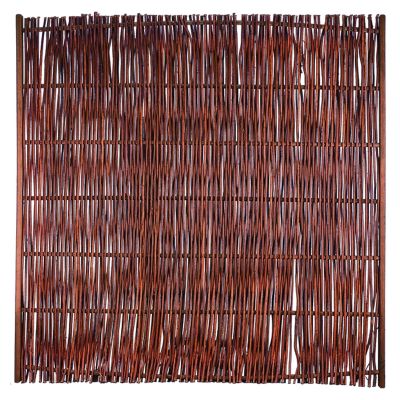 FUEGO Weidengeflechtzaun, 180 x 180 cm, m.seitl. Rahmen