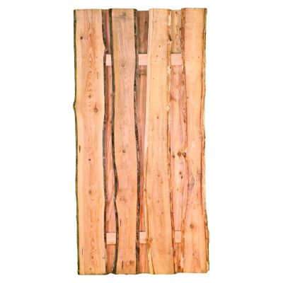 JÜTLAND-Serie Lärche, 90 x 180 cm, 90 x 180 cm, Riegel 30/80 mm, Bretter sägerau ca. 20mm mit Baumkante