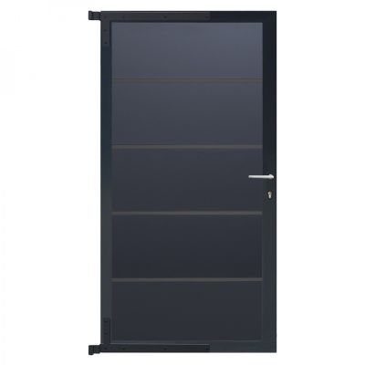 FARÖ-Tor-Komplettset, 90 x 173 cm, anthrazit/anthrazit