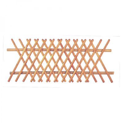 Jägerzaun 250 x 100 cm, Latten 55 mm, kdi braun, ohne Querriegel