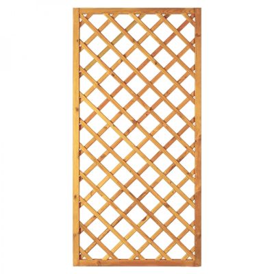 Diagonal-Rankzaun 90 x 180 cm, MW 10 x 10 cm, Rahmen 45/45 mm, kdi grün, Leisten 12 x 30 mm, genagelt