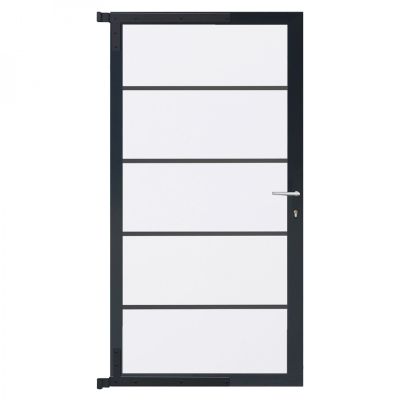 FARÖ-Tor-Komplettset, 90 x 173 cm, weiß/anthrazit