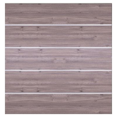 FARÖ-Serie HPL-Steckzaunsystem, 1792 x 1775 mm, Zaunset ESCHE-GRAU, 5 Zaunlamellen