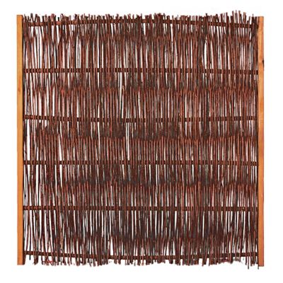 FUEGO Weidengeflechtzaun, 120 x 120 cm, m.seitl. Rahmen