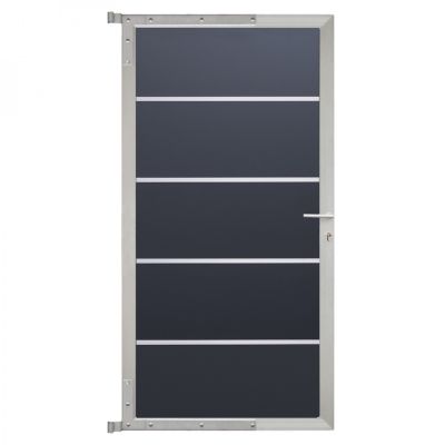 FARÖ-Tor-Komplettset, 90 x 173 cm, anthrazit/silber
