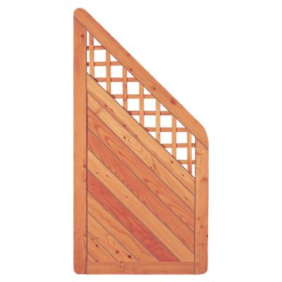 SKAGEN-Serie-Ranki Lärche ECKE, 90 x 180/90 cm, Rahmen 44/88 mm, Profilbretter 18/125 mm