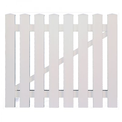 LIGHTLINE KS-Vorgartentor weiß, 100 x 80 cml. inkl. Beschläge