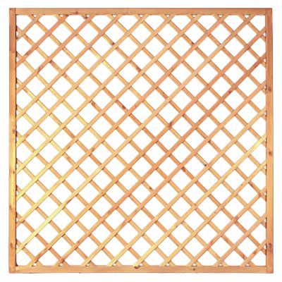 Diagonal-Rankzaun 180 x 180 cm, MW 10 x 10 cm, Rahmen 45/45 mm, kdi grün, Leisten 12 x 30 mm, genagelt