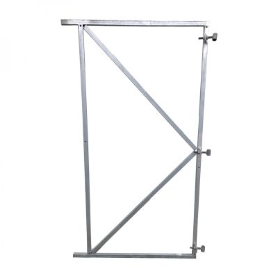 FLEXI Torrahmen, 150 x 155 cm, für Torbreiten 135 - 150 cm, verzinkter Metallrahmen 20 x 30 mm, inkl. 3 verstellbaren Kloben