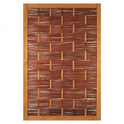ÄTNA Weidengeflechtzaun 120 x 180 cm, braun gebeizte Weide
