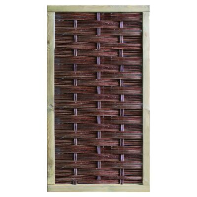 LABO-3D Weidengeflechtzaun, 94 x 180 cm, geschlossen, Rahmen 70 x 35 mm